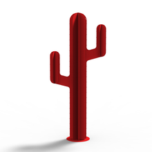 Charger l'image dans la galerie, Cactus métal rouge 1m et 1m20 sculpture jardin - Fabriqué en France - Briaq
